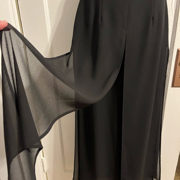 Vintage Set Palazzo Pant w/ Sequined Lace Top Set - Picture 4 of 9